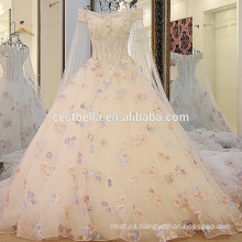 2016 calidad lujoso cristal chispeante vestidos de novia de lujo bling largo trailing vestido de novia